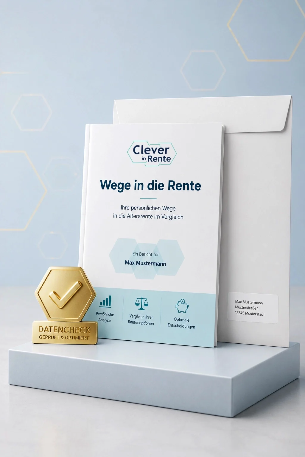 Rentenbericht mit Datencheck und postalischer Zustellung